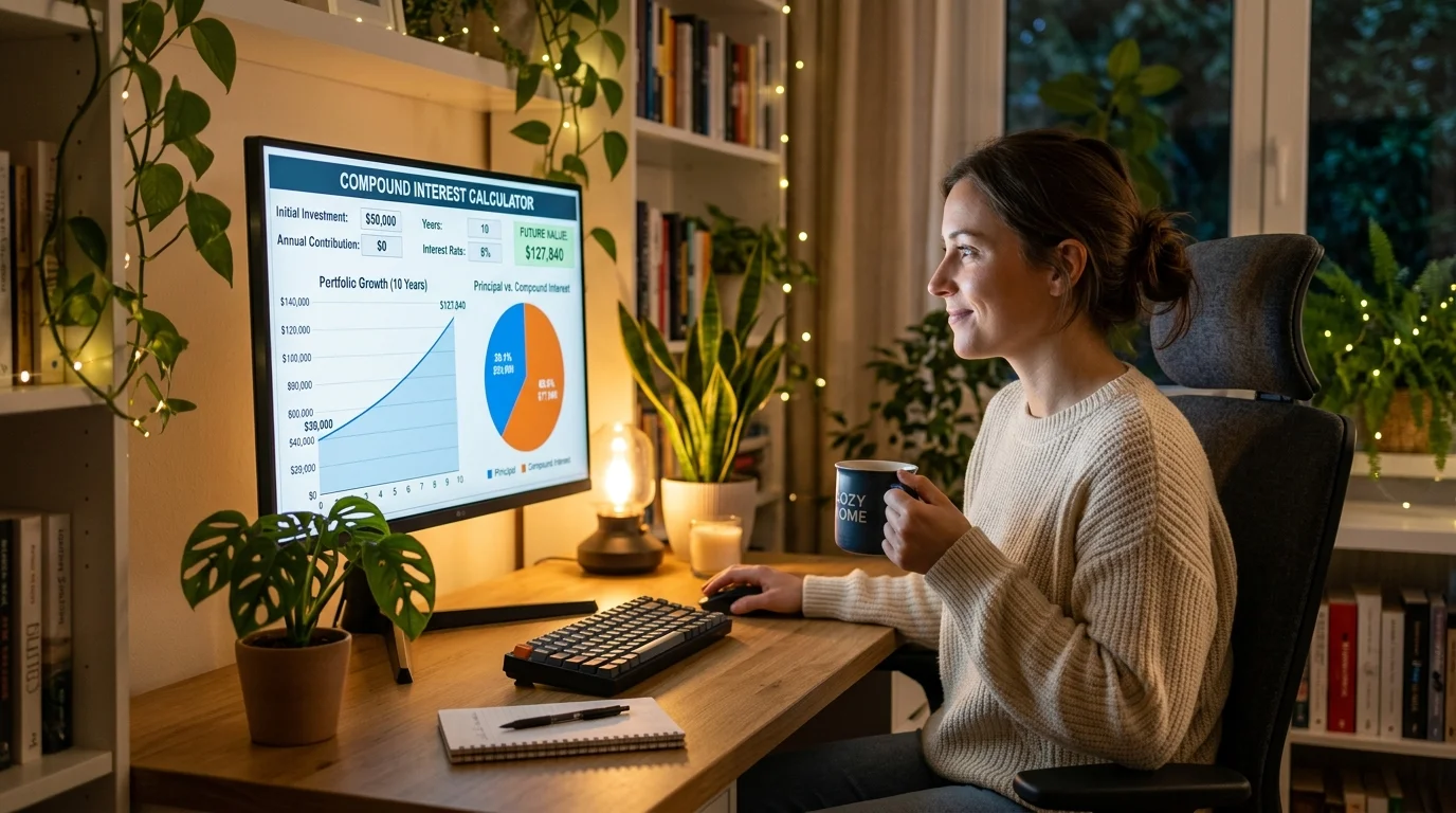 A financial product rate comparison interface showing APR, APY, and monthly rates converted to a single daily-compounding benchmark figure
