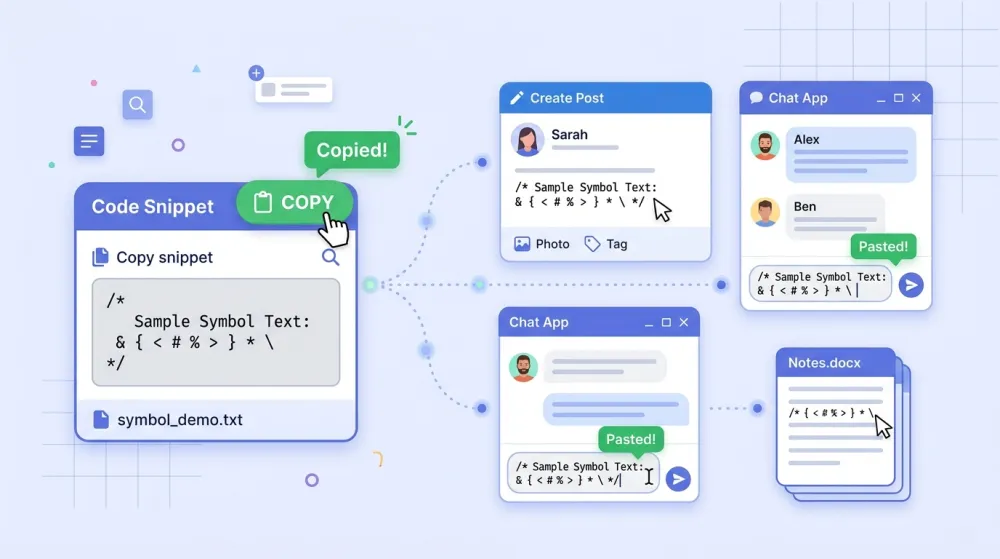 One-click copy to clipboard