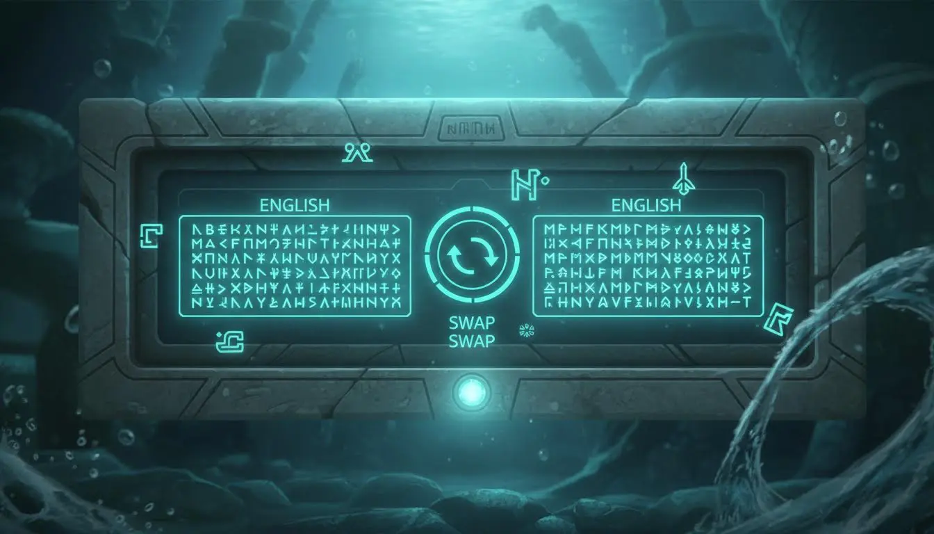 Cambiare la direzione tra inglese e Atlantean